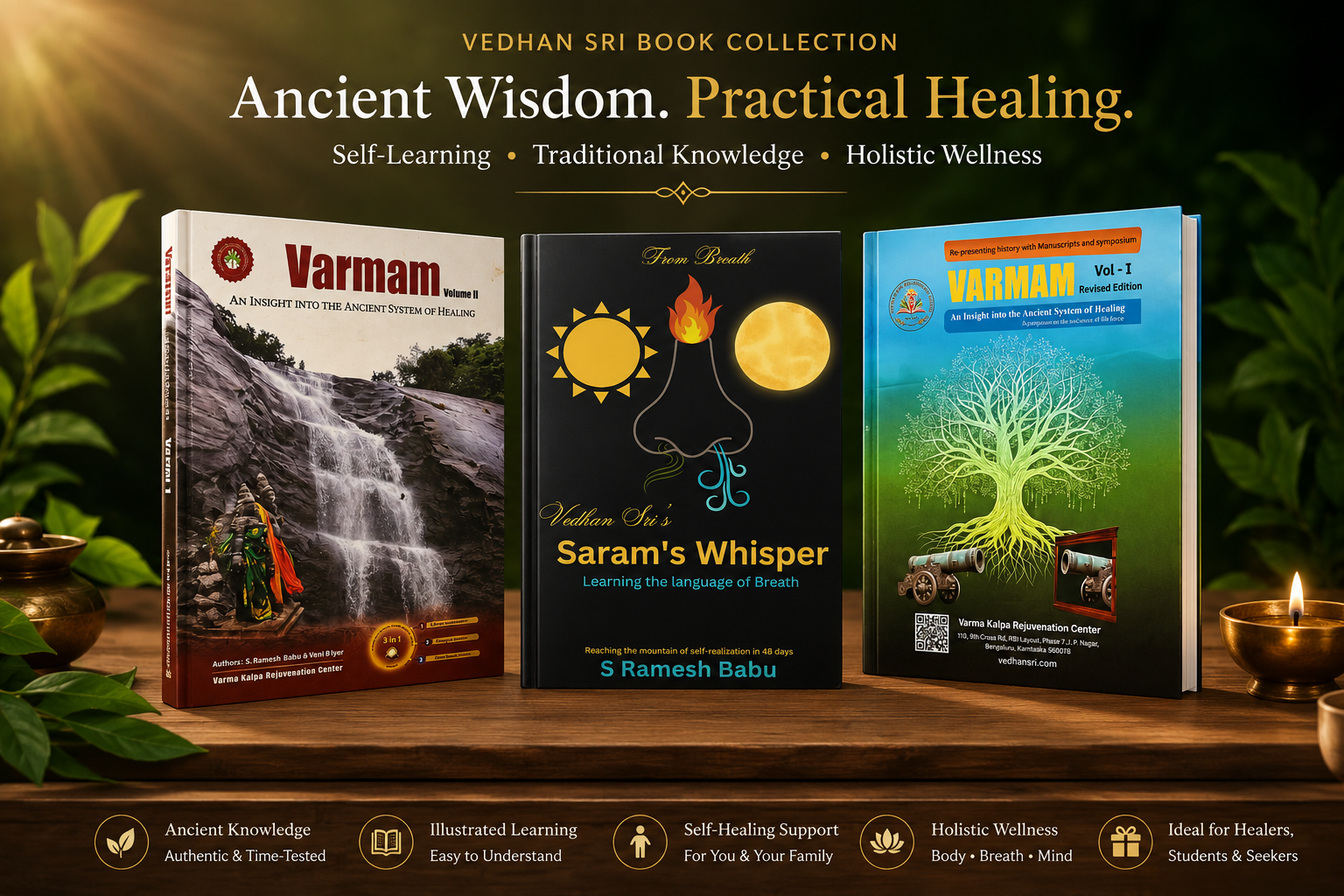 Varmam Vol 1, Varmam Vol 2, Vedhan Sri's Saram's Whisper