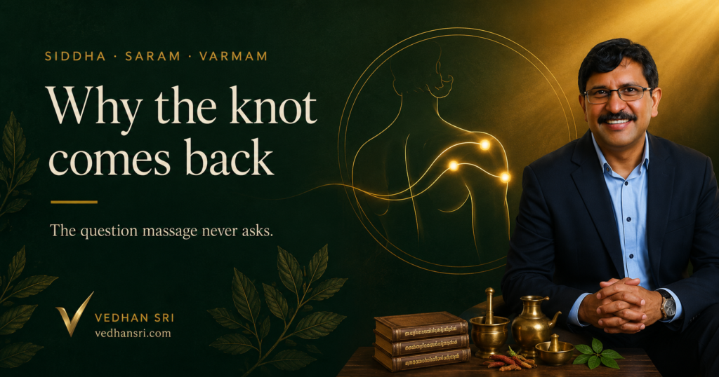 Why the Knot comes back Vedhan Sri|